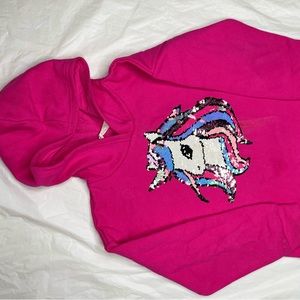 Unicorn girls hoodie 9-10y